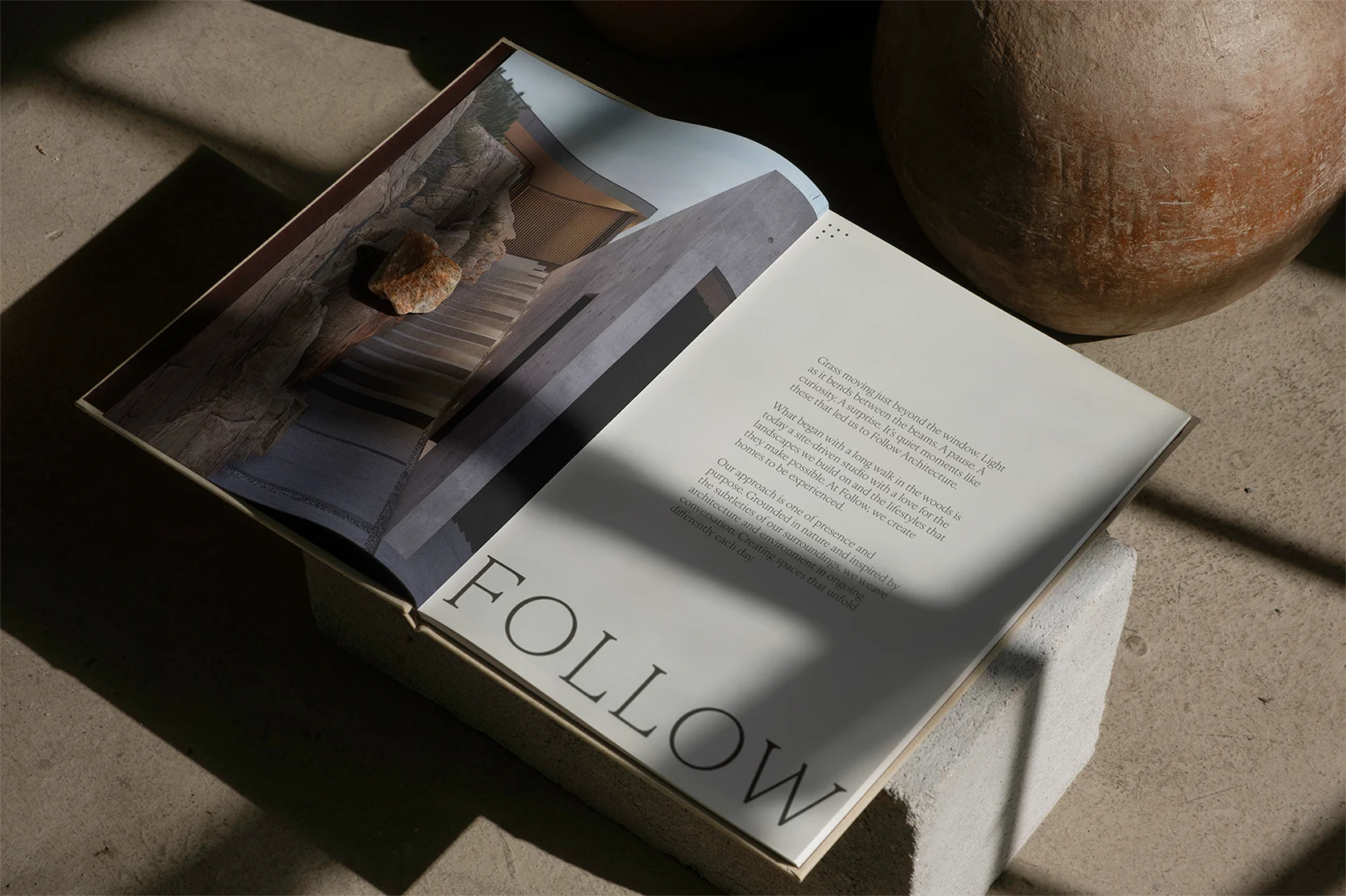 Follow Architecture book design by Goodside