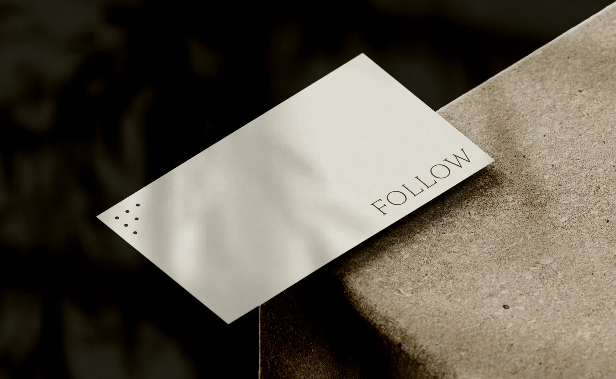 Follow Architecture cards design by Goodside