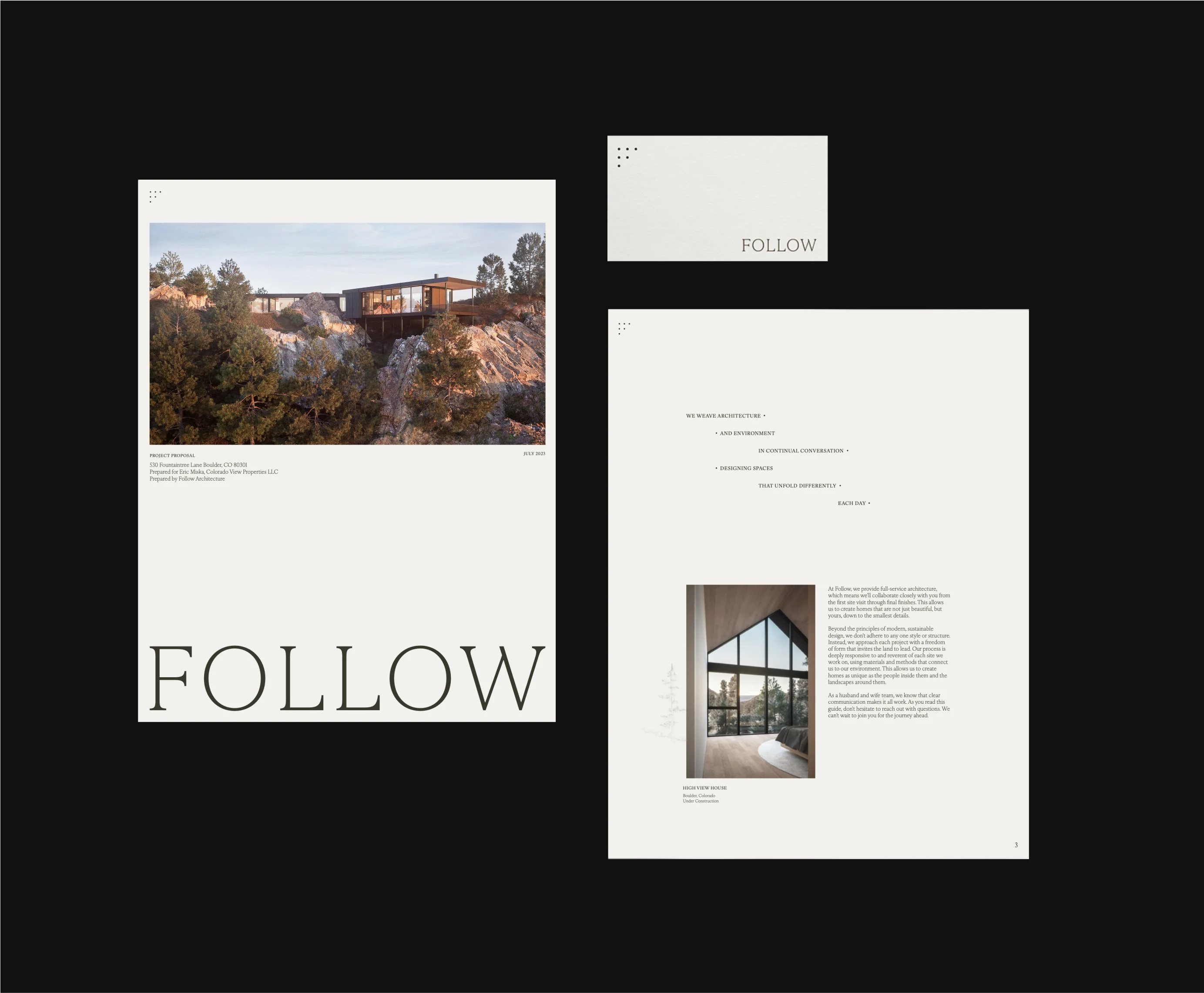 Follow Architecture brand design by Goodside