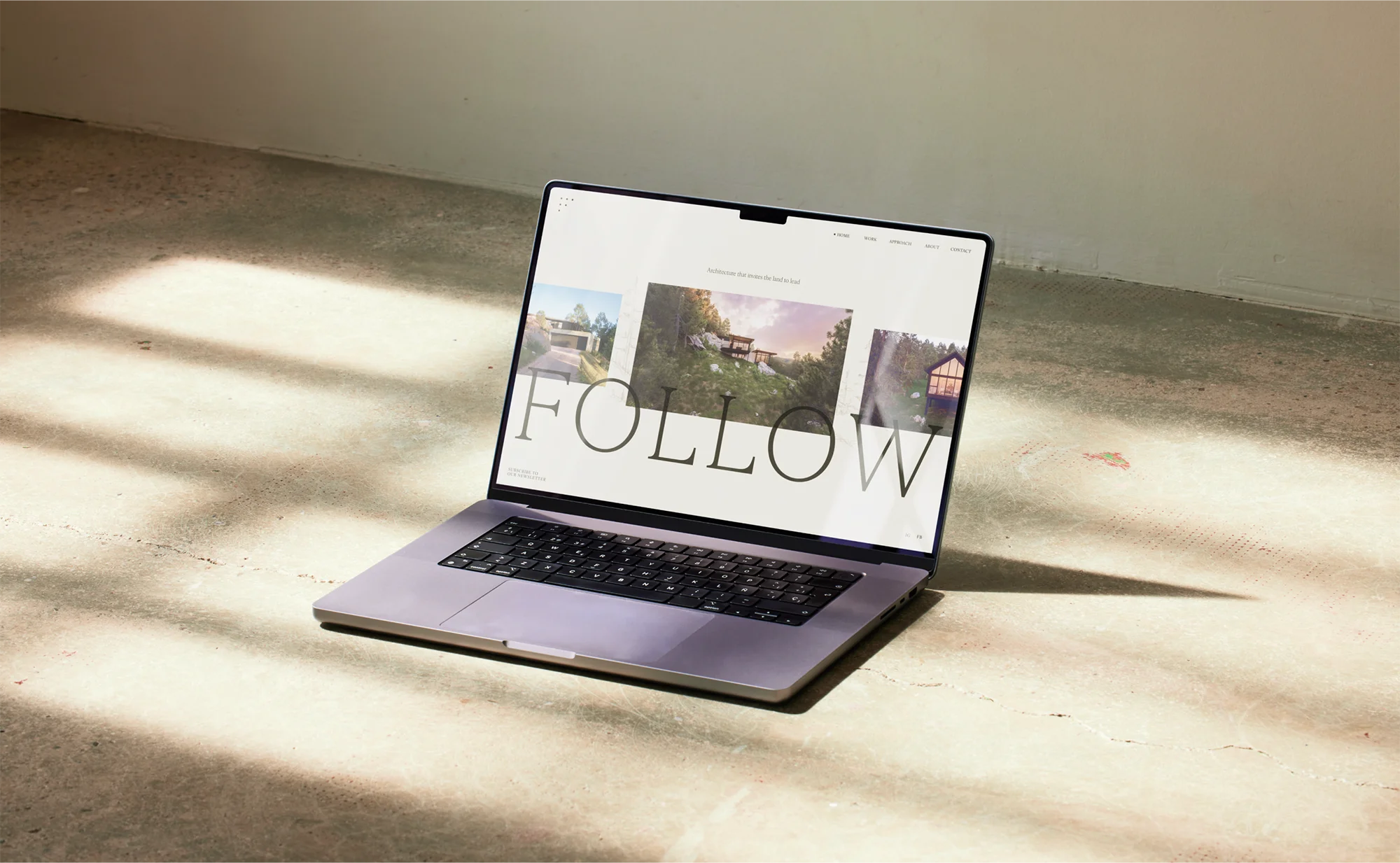 Follow Architecture website design by Goodside